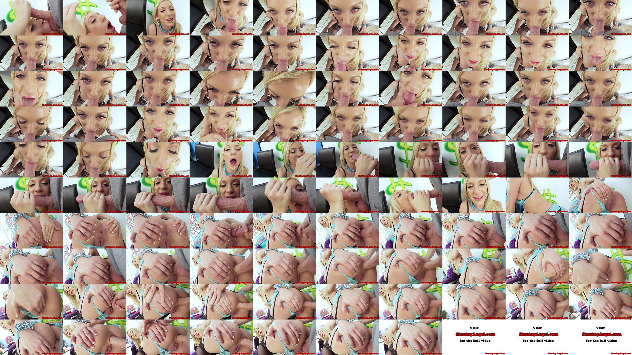 Deepthroat blonde babe assfucked deeply 预览图