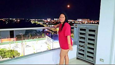 Sex Story 001: Sex with my stepson's teacher on the balcony of the family apartment - DeisyYeraldine (English subtitled)