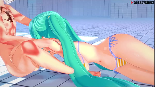 Download Video - Hatsune Miku bikini footjob and blowjob &vert; 1 &vert; Vocaloid &vert; Full & POV on Sheer & PTRN&colon; Fantasyking3