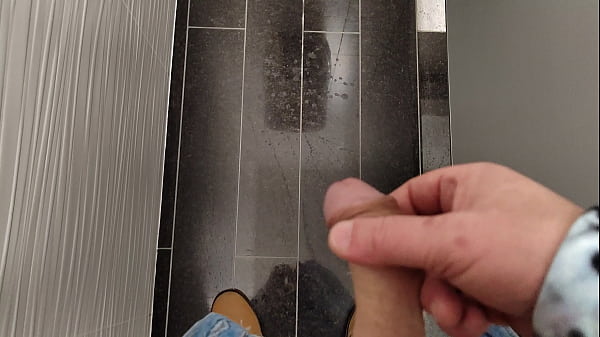 Public toilet jerking off