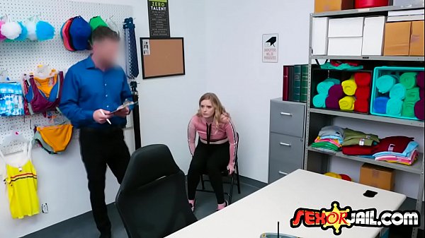 On her knees sucking a big white dick