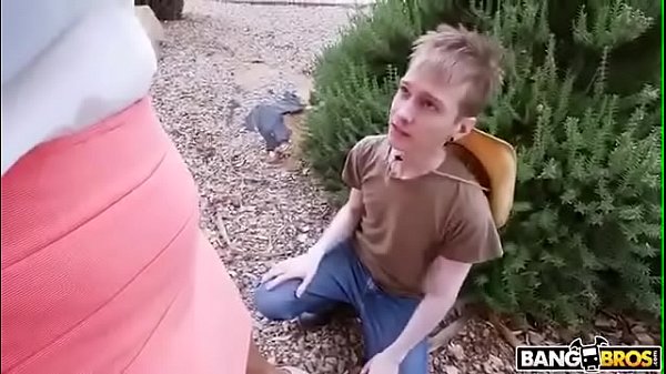 Milf forces her gardener to lick her pussy