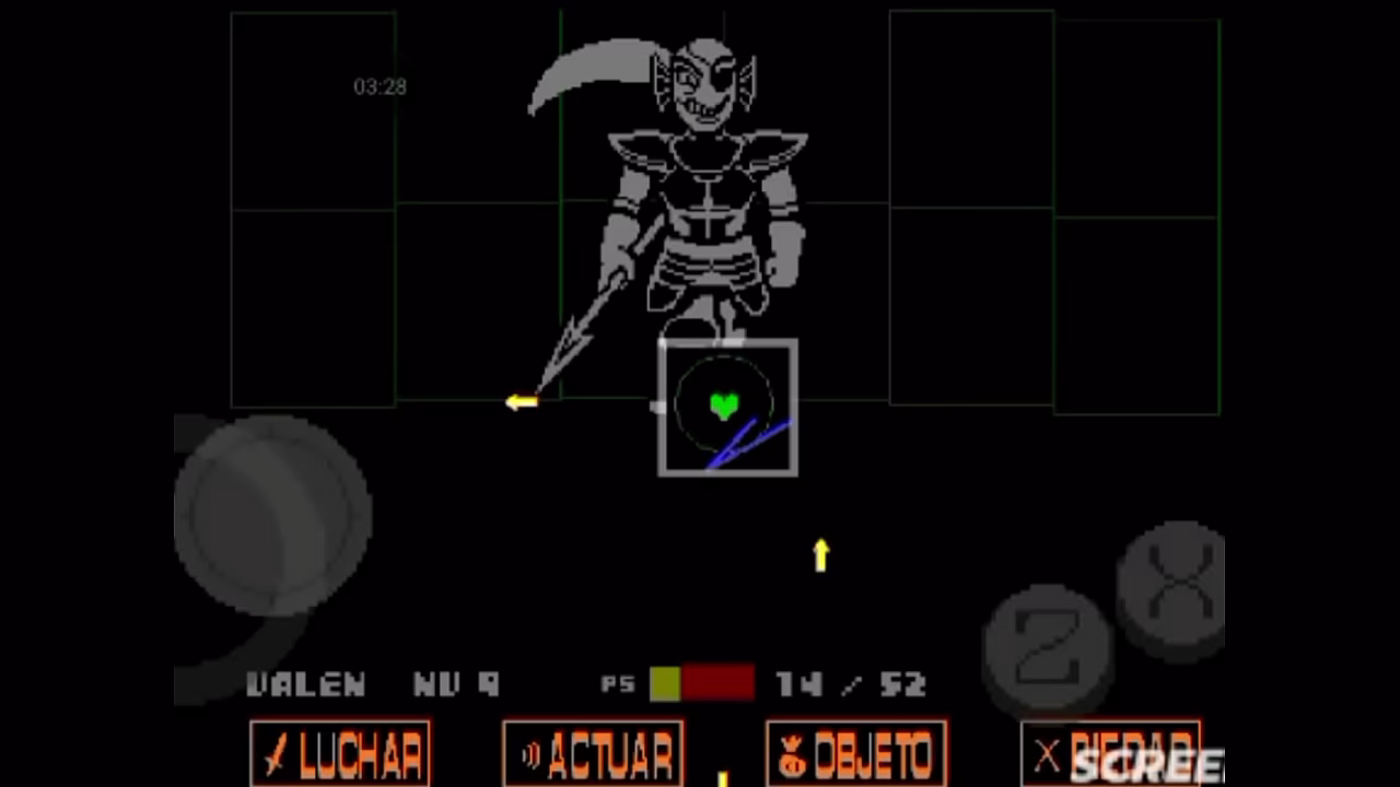 Papeando a undyne asi bien zz