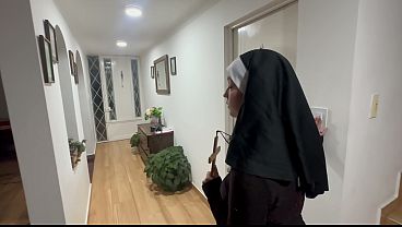 Scary Nun: Horny Nun Can't Resist the Masked Stranger in the Church