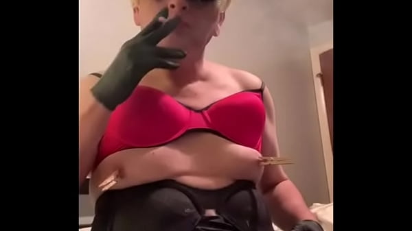 Download Video - CD Nikki sexy pink bra smoking VS120 and nipple play