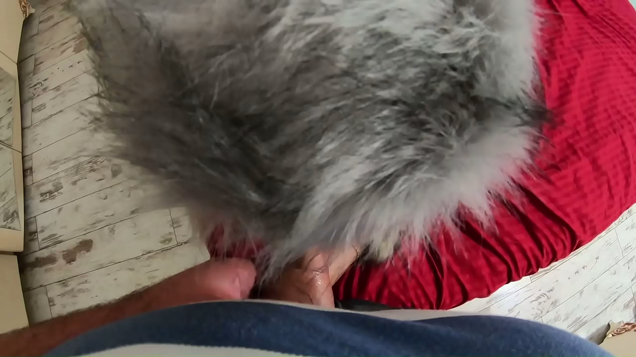 Luxurious Fur and Downjacket Fetish Ending with Cum on My Outfits