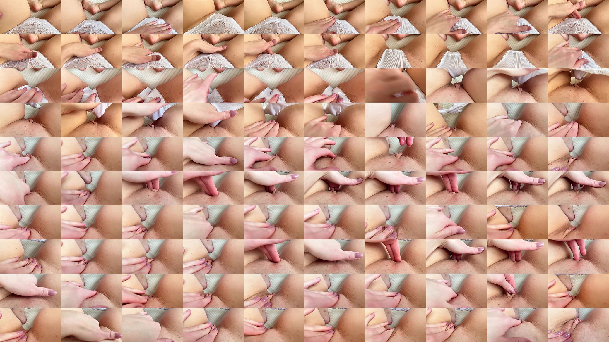 Dripping Wet Pussy Released All Her Juice on Cute Panties and Pussy Received a Pulsating Orgasm 预览图