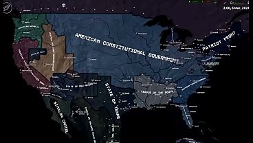 The Fire Rises: Second American Civil War (2021-2027) [Time-lapse Hoi4]