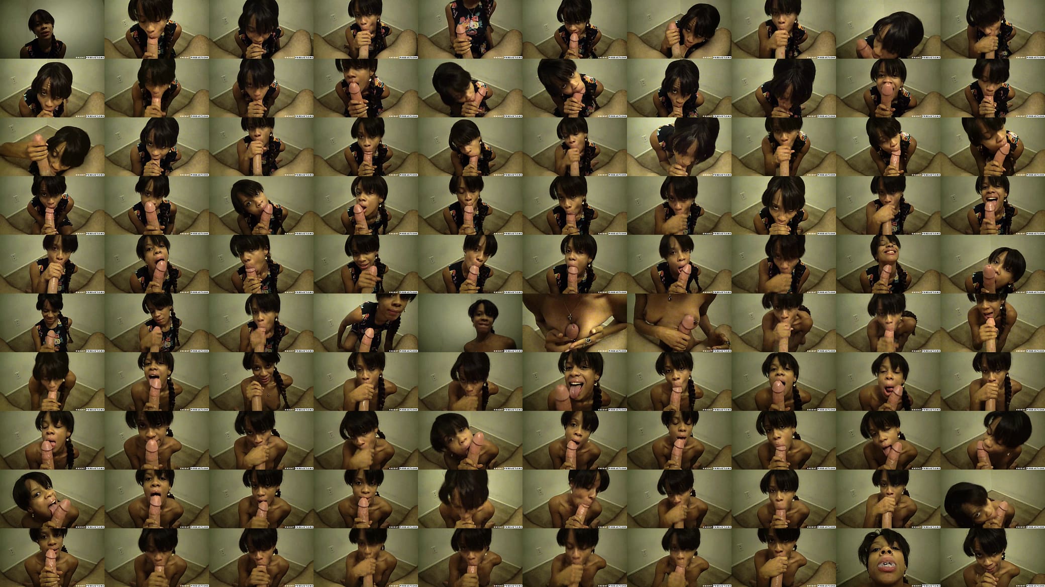 Petite Young Girl Goes Crazy Interracial Blowjob 预览图