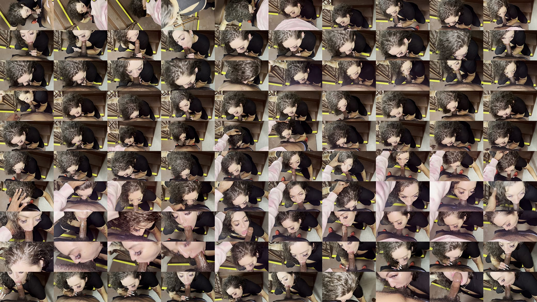 Msthroatmagic sucks big black cock in stairwell 预览图