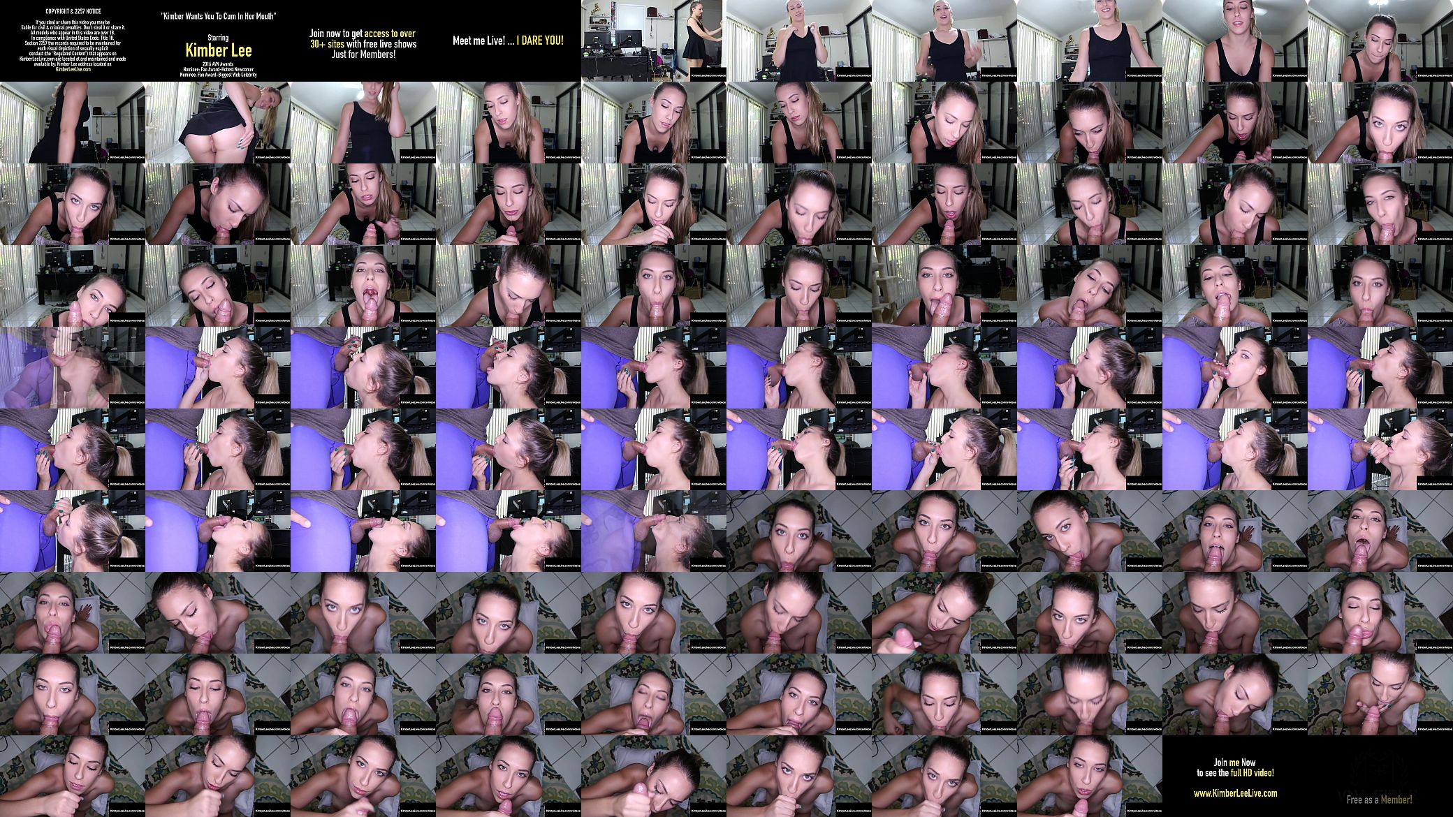Young Babe Kimber Lee Sucks Your Hard Horny Cock! 预览图