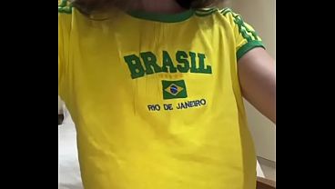 My friend with big boobs is wearing short shorts