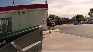 Girls pee and gets a cock surprise from a gloryhole sucks and gets it hard cumshot compilation