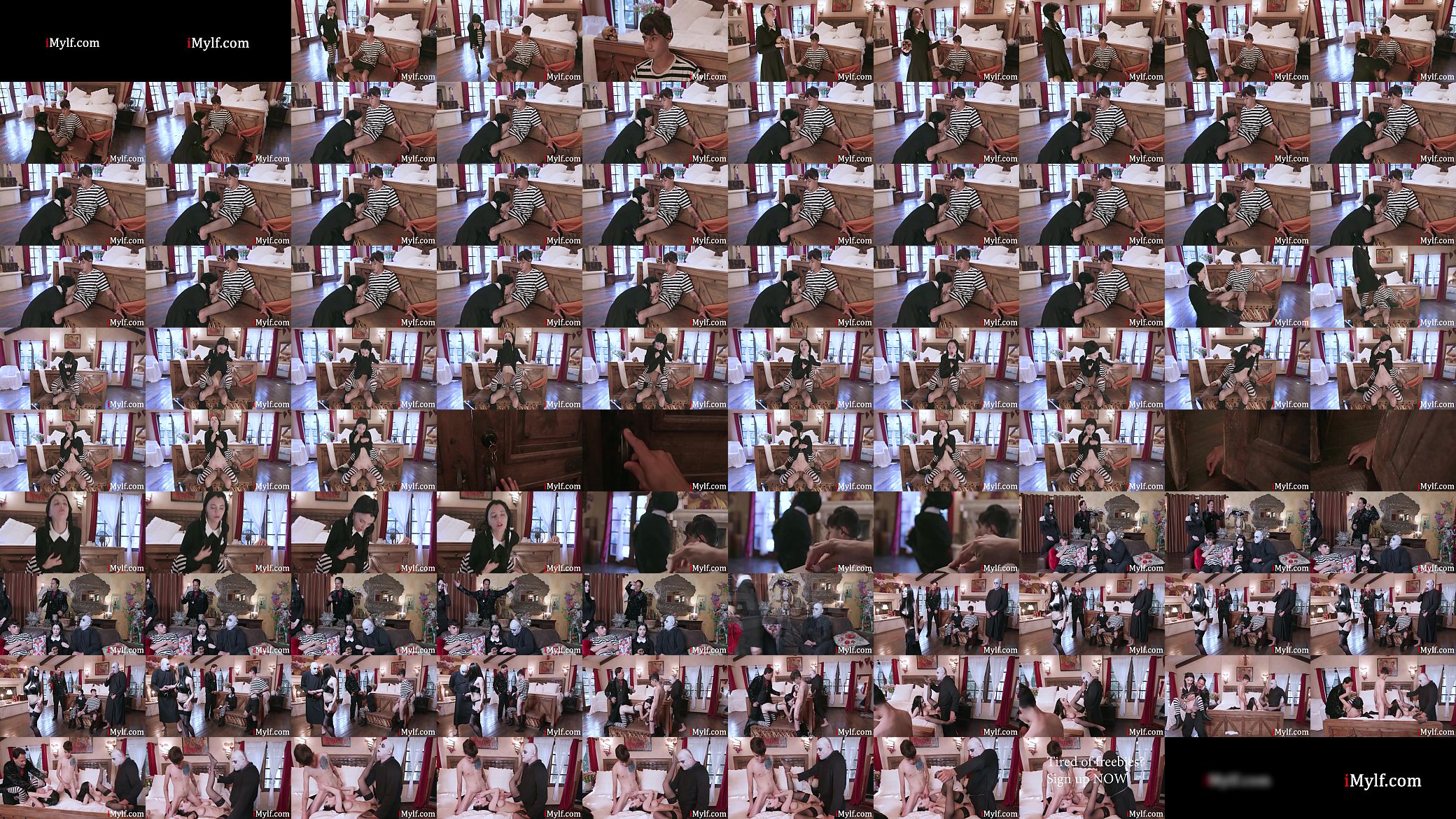 Addams stepFamily Orgy- Audrey Noir, Kate Bloom 预览图