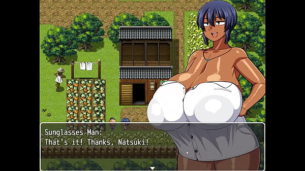 Download Video - Tanned Girl Natsuki &lbrack; HENTAI Game &rsqb; Ep&period;3 a naked bath feels so good after talking to the perverted villagers &excl;