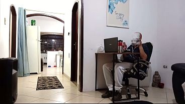 While the husband is at work, the wife receives the delivery man.