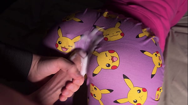 Stepbro rubs my ass innocently and cock slipped in... Kinky rubbing and Creamy Fuck