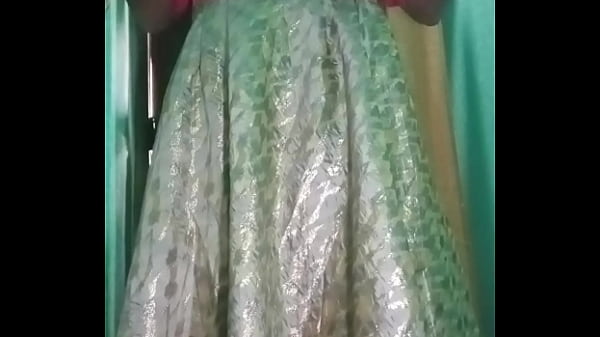 Indian Gay Crossdresser pressing her big boobs ...