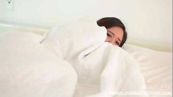 Teen gets interracial cum