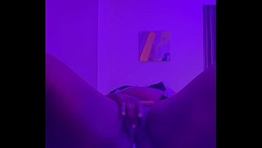 Masturbation under the purple lights