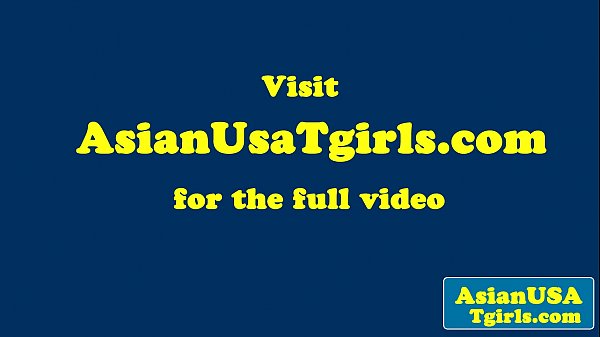 Download Video - Tugging asian tgirl outside in her bikini