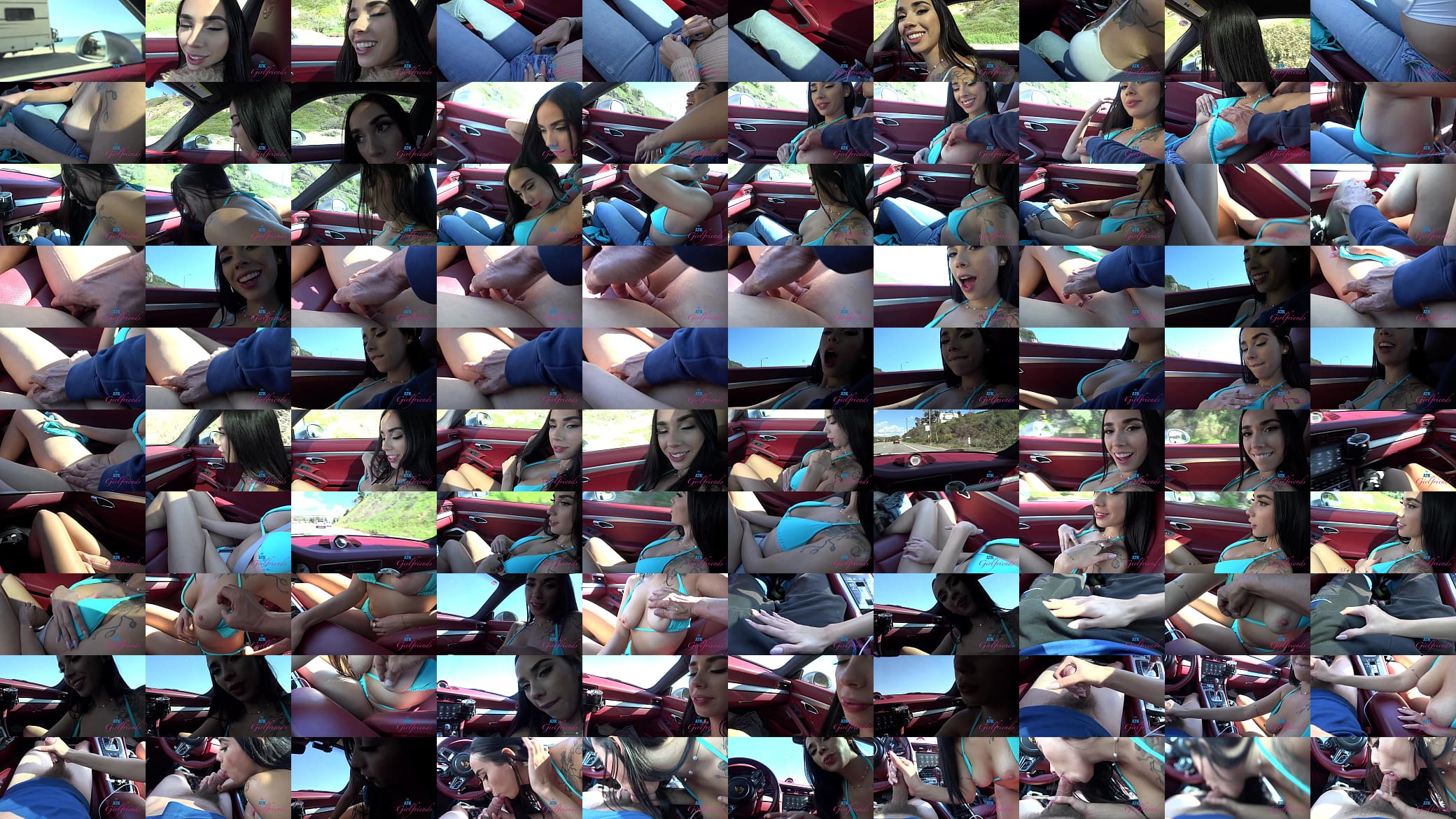 Car ride that had Gaby Oretga playing with her pussy and giving roadhead POV 预览图