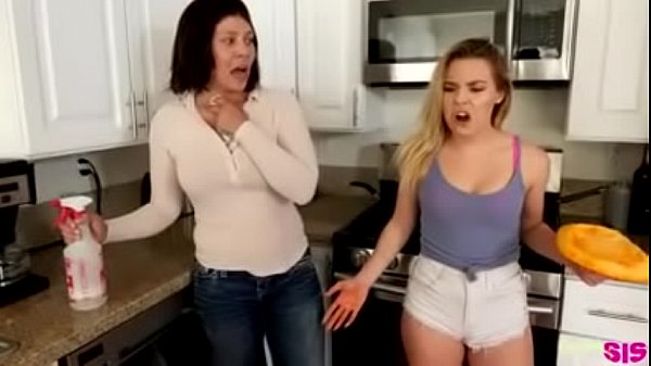 Boy fucks stepsister and gets almost caught
