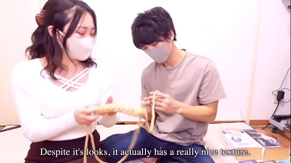 Japanese Rope Tied up Fuck - Extreme Orgasm with Restrained Bondage Collar, Handcuff, Gag