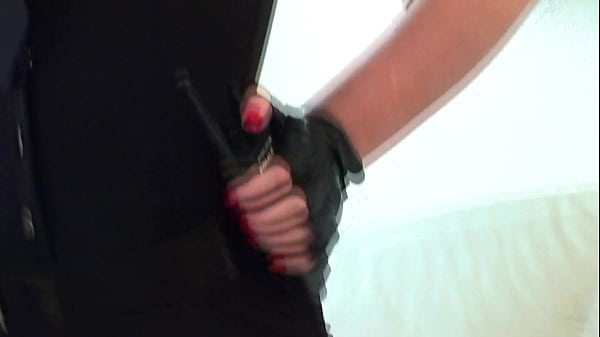 Maggie masturbates cunt and ass with a glass dildo