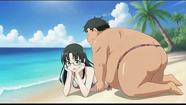 anime girl on the beach ai video