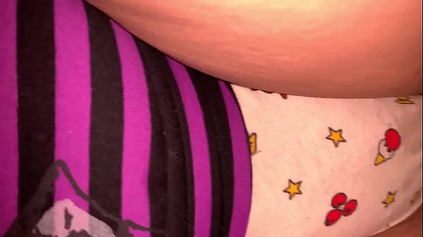 My best friend tempts me with her cartoon panties, the whore swallowed all the milk