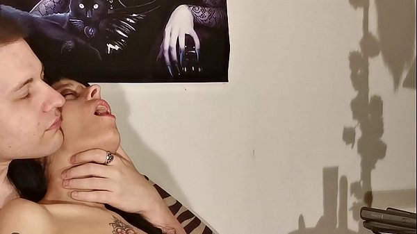 Download Video - Neck fetish for a tattoed slim slut pt1 HD