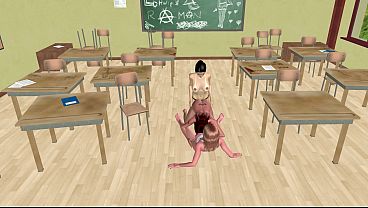 Beautiful Girl Pounds Shemale Ass While Shemale Sucks Another in 3D Threesome Hentaiv