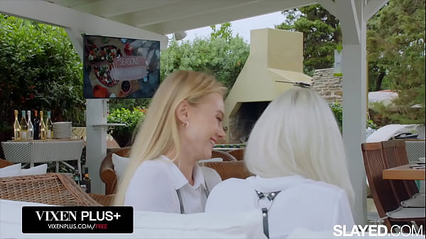 VIXENPLUS Blonde beauties Nancy & Eva get naughty at work