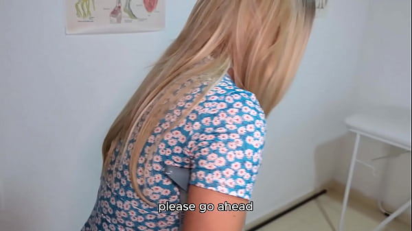 Download Video - Doctor fucks horny blonde patient during medical consultation