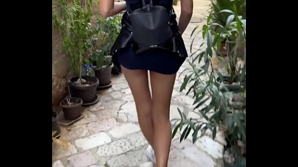 Public Flashing and Sex in Tourist hotspot - POV Teen Sex