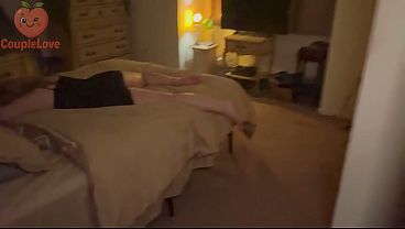 Coming Home to stepMom - Pervert stepSon Cums on Tits