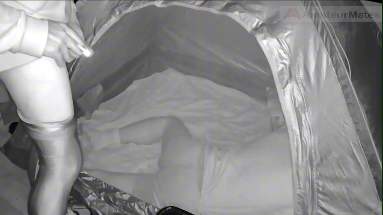 During his jog, a guy discovers a young camper and submits him - caught on night vision cam - part 1