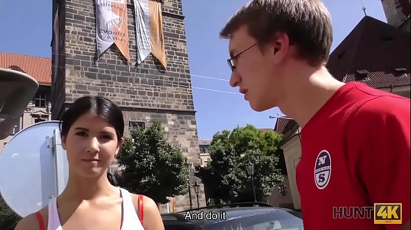 Download Video - HUNT4K&period; Boyfriend cant buy tickets so why chick services stranger