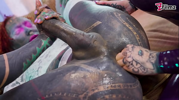 Download Video - Can She Take Two Fists - Sissy getting fisted by two chicks in LATEX