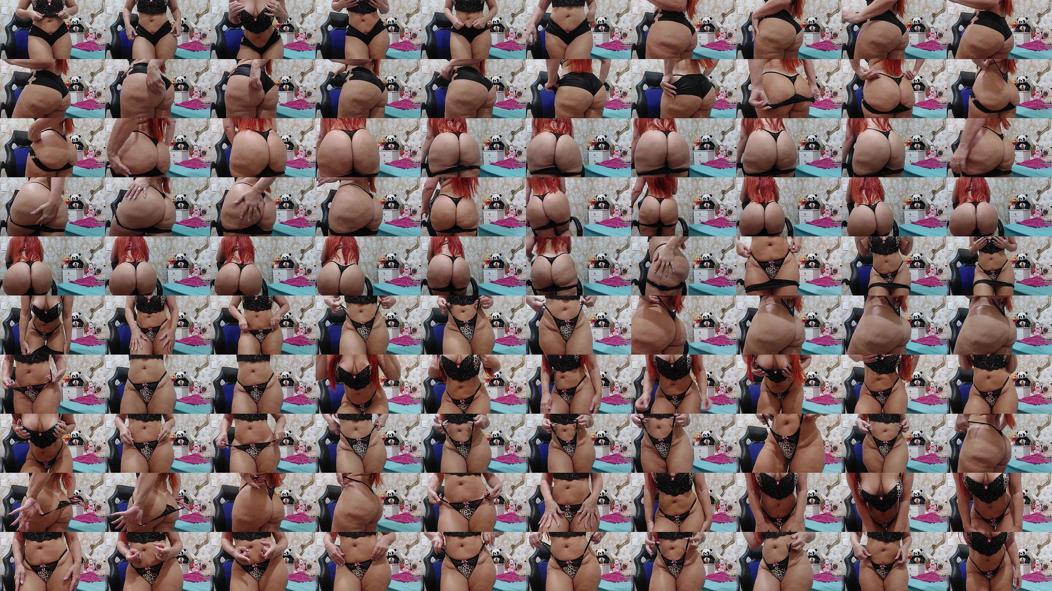 Sensual dance in lingerie and shaking her huge butt 预览图
