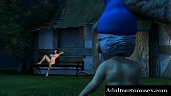 3D Babe Has Her Tits and Pussy Fucked by a Dwarf