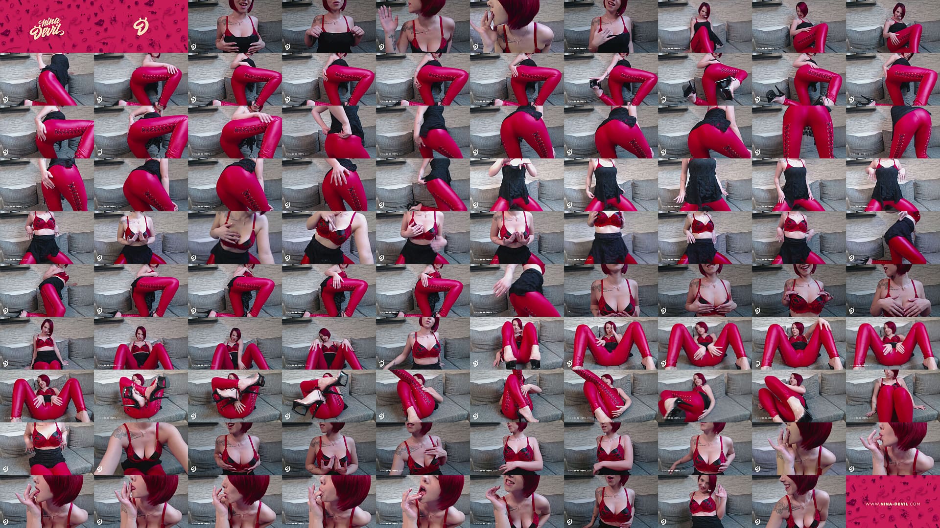 NEUES VIDEO!! ROTE LEDER LEGGING!!! 预览图