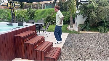 Peruvian maid fucked in the backyard!
