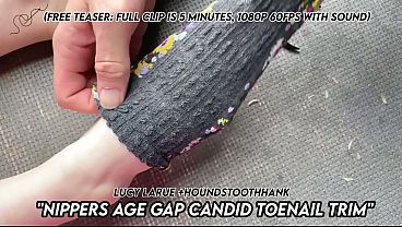  Nippers Age Gap Candid Toenail Trim