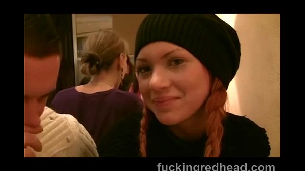 Amateur Russian Redhead babe fucked in public toilet