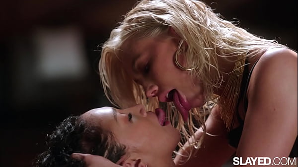 SLAYED - Ivy and Vicki take turns trying to out cum each other
