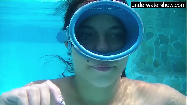 Candy being licked underwater