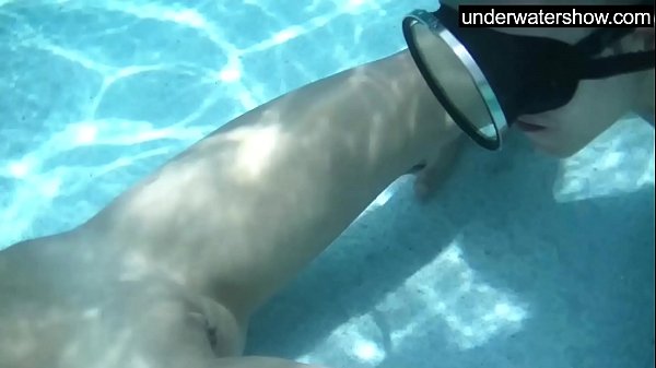 Candy being licked underwater