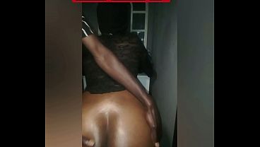 Ebony couple :Big black Ass fucks African Amate...